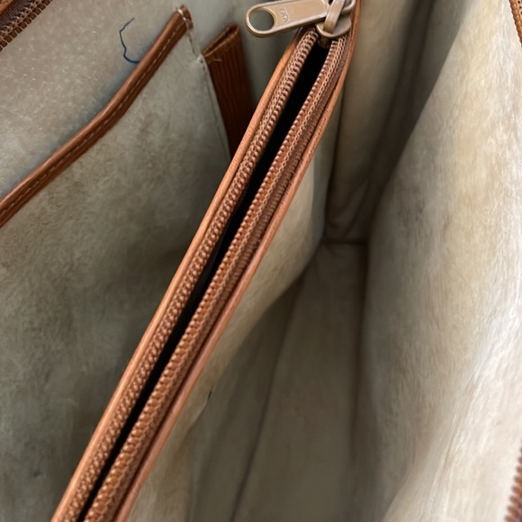 HCL Germany Vintage Bowler Frame Shoulder Bag Cognac color brown/tan - Picture 16 of 16